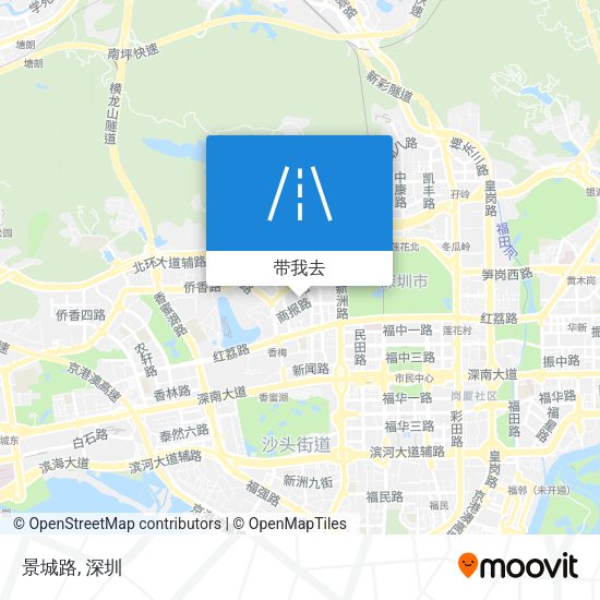 景城路地图