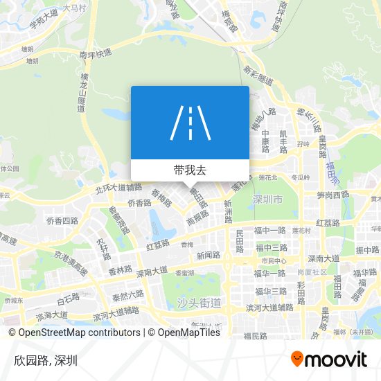 欣园路地图