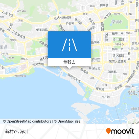 新村路地图