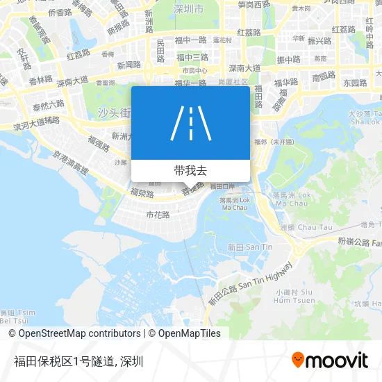 福田保税区1号隧道地图