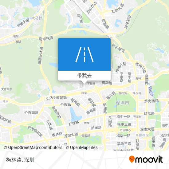 梅林路地图