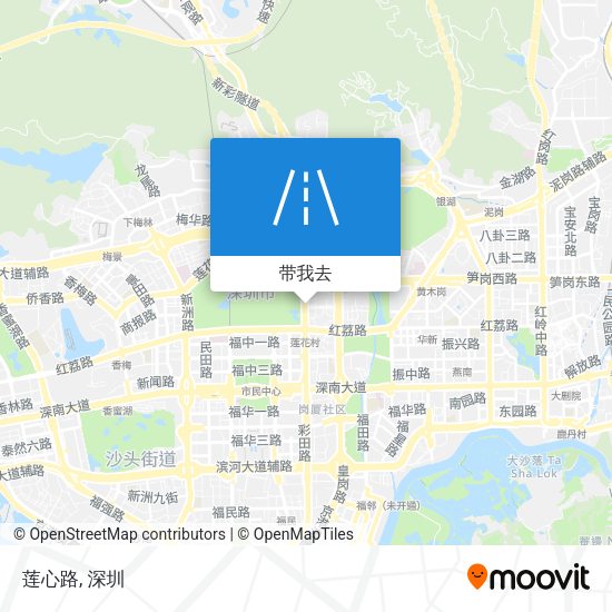 莲心路地图