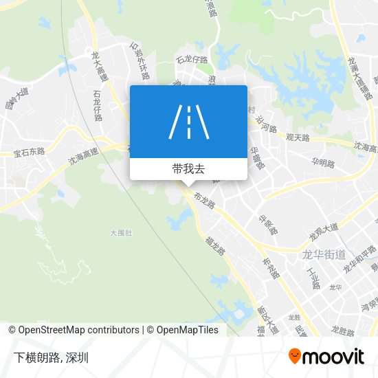 下横朗路地图