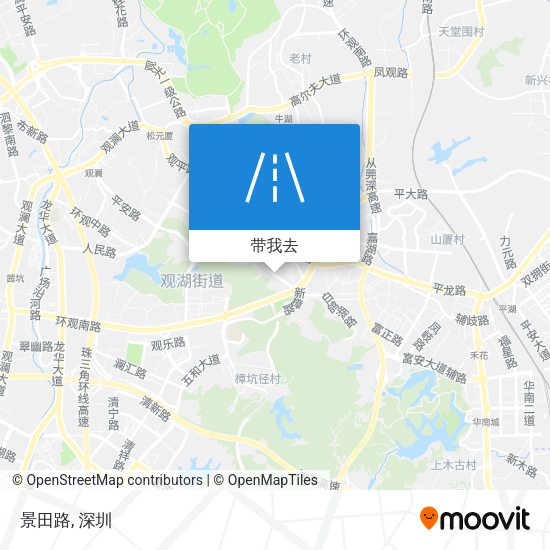 景田路地图