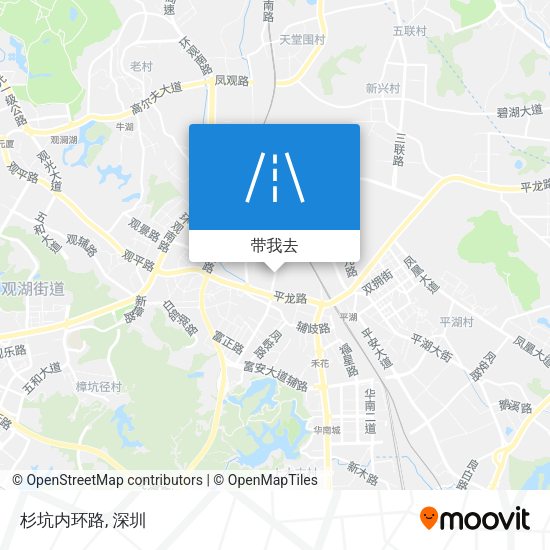 杉坑内环路地图
