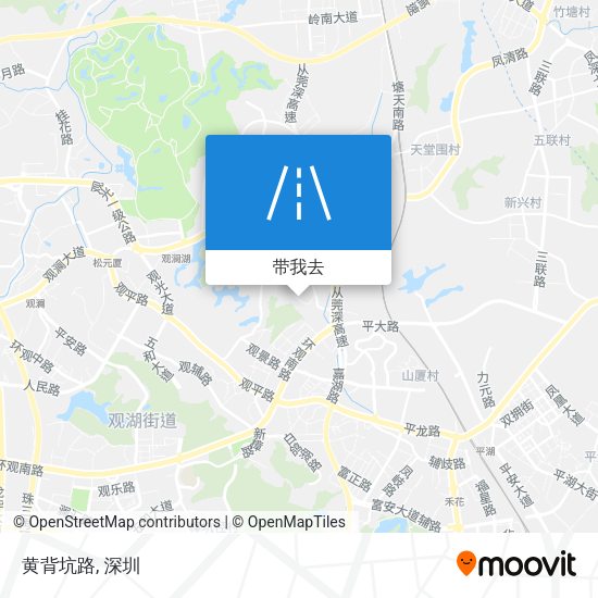黄背坑路地图