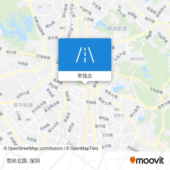 雪岗北路地图