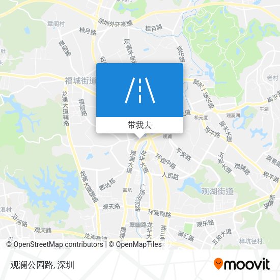 观澜公园路地图