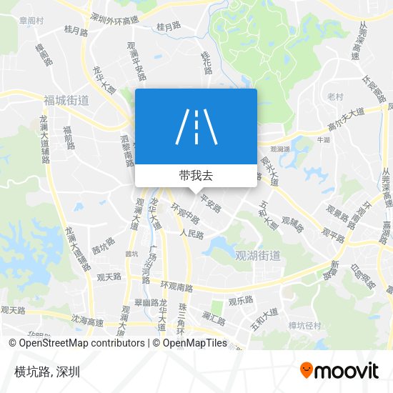 横坑路地图