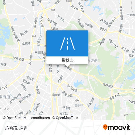 清新路地图
