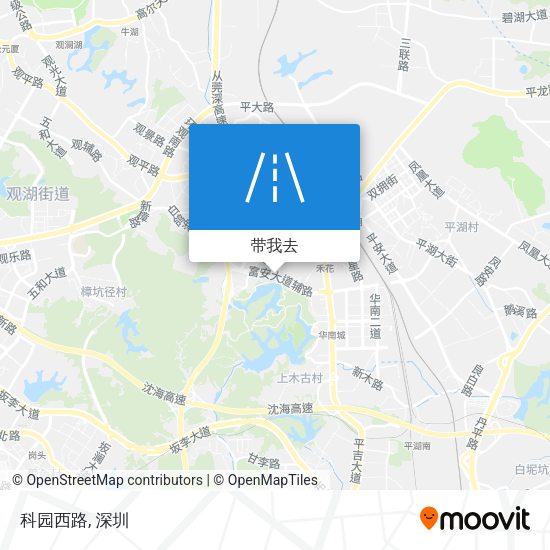 科园西路地图