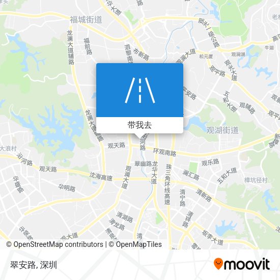 翠安路地图