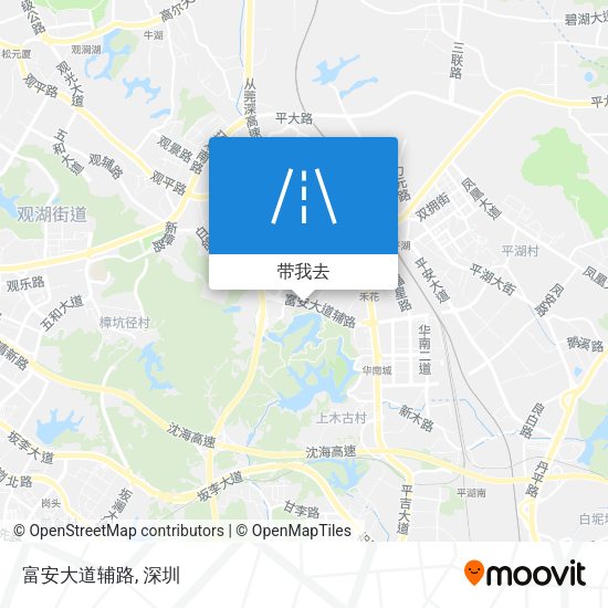 富安大道辅路地图