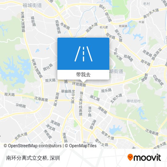 南环分离式立交桥地图