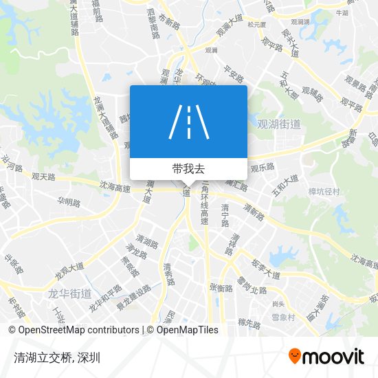 清湖立交桥地图