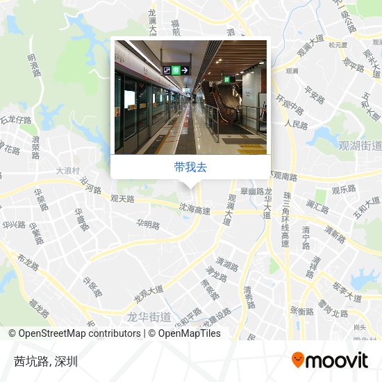 茜坑路地图