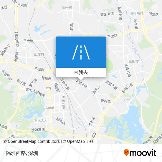 隔圳西路地图