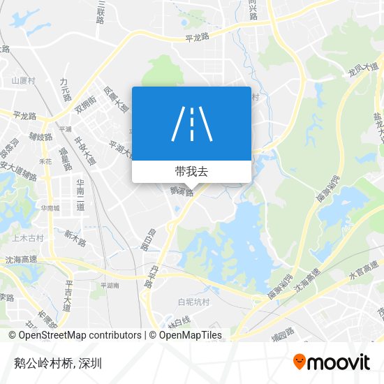 鹅公岭村桥地图