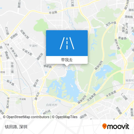 镇田路地图