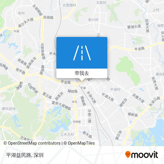 平湖益民路地图