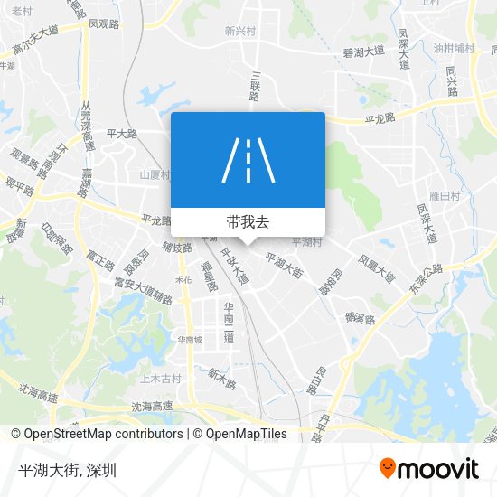 平湖大街地图