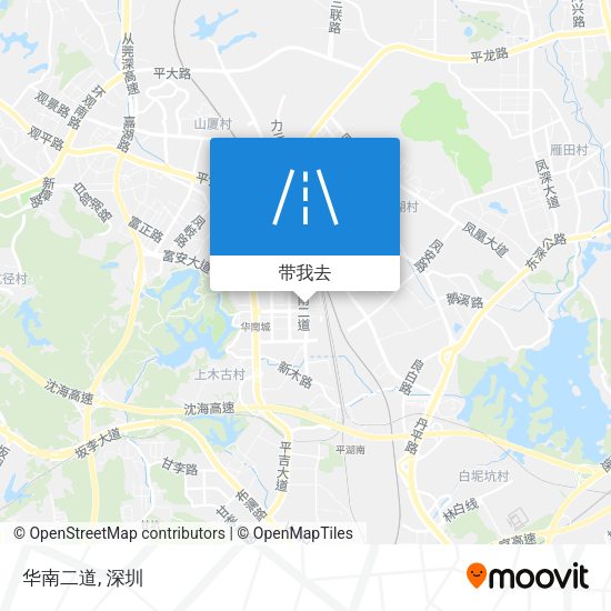 华南二道地图