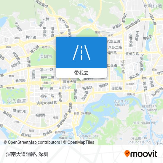 深南大道辅路地图