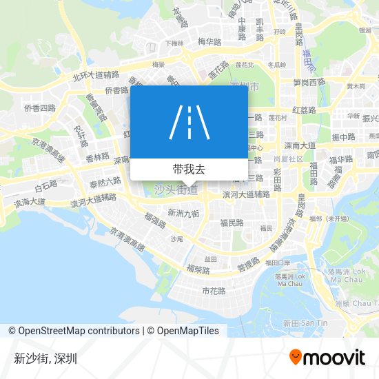 新沙街地图