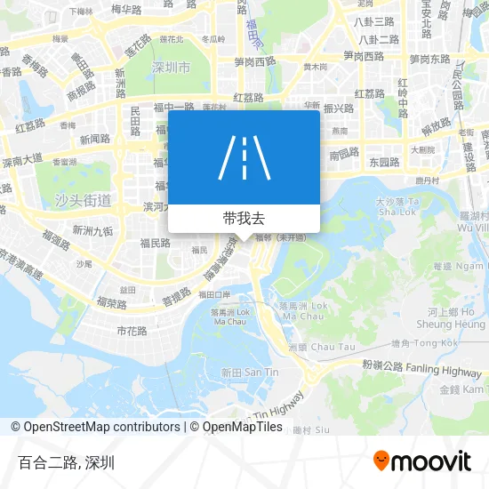百合二路地图