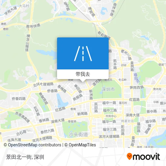 景田北一街地图