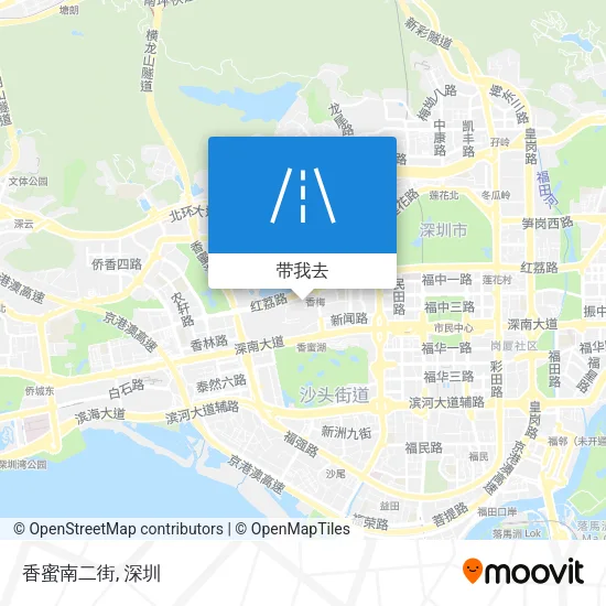 香蜜南二街地图