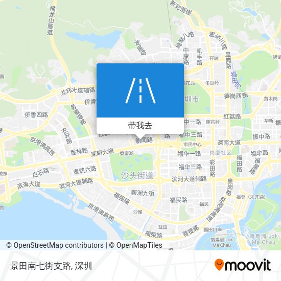 景田南七街支路地图