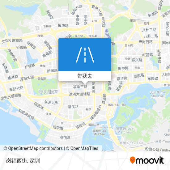 岗福西街地图