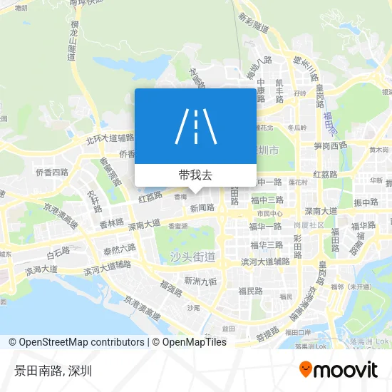 景田南路地图