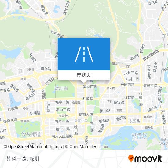 莲科一路地图