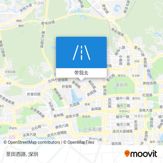 景田西路地图