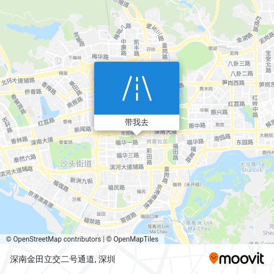 深南金田立交二号通道地图