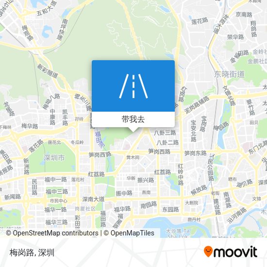 梅岗路地图