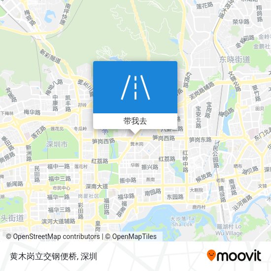 黄木岗立交钢便桥地图