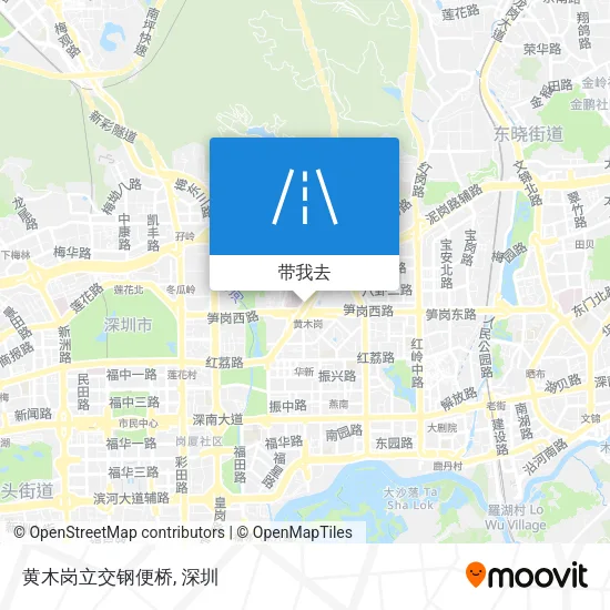 黄木岗立交钢便桥地图