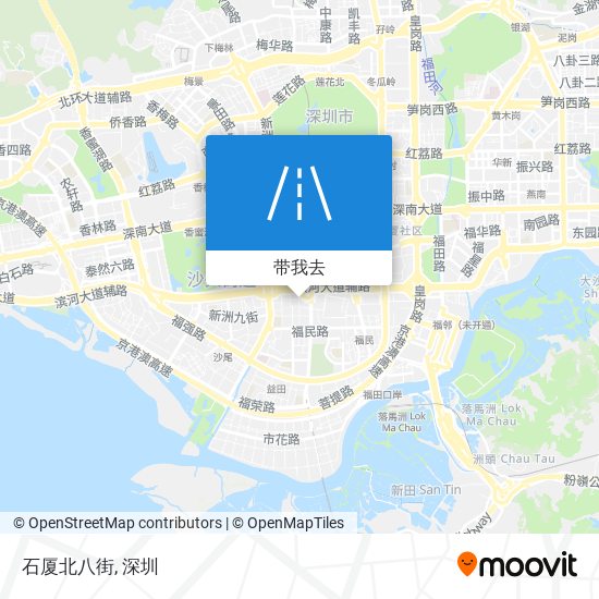 石厦‎北八街地图