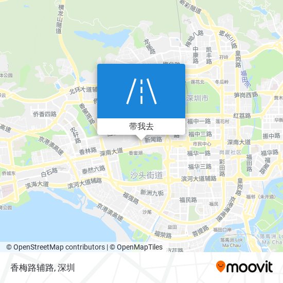 香梅路辅路地图