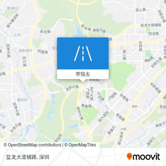 盐龙大道辅路地图