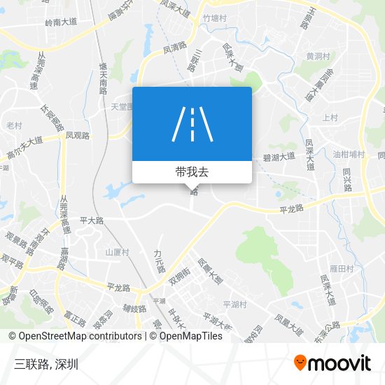 三联路地图