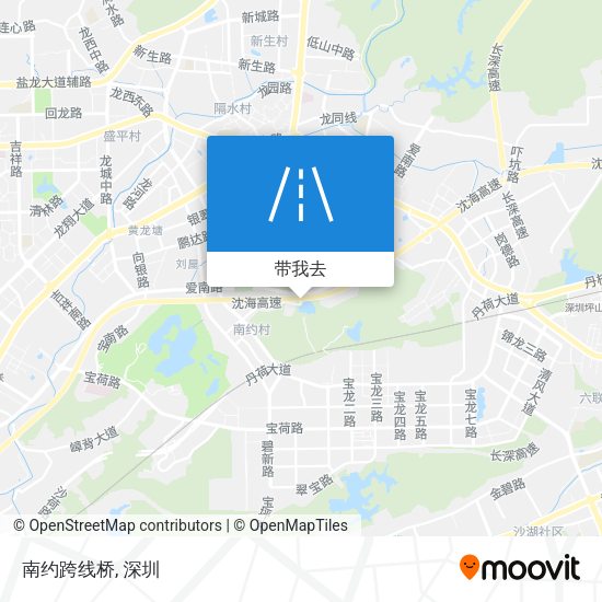 南约跨线桥地图