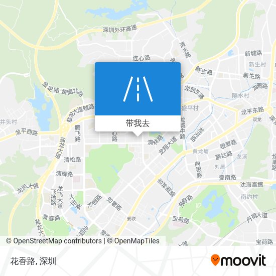 花香路地图