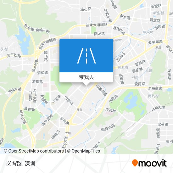 岗背路地图