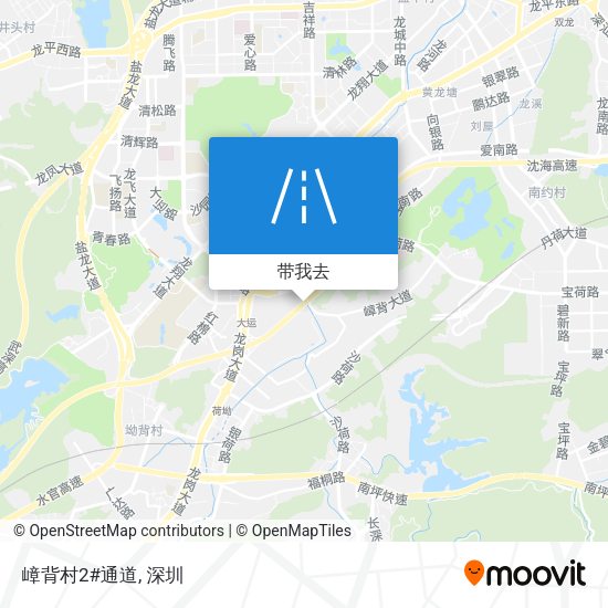 嶂背村2#通道地图