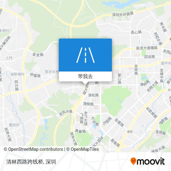 清林西路跨线桥地图