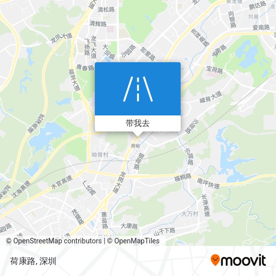 荷康路地图